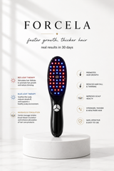 Red & Blue Light Therapy Massager Brush