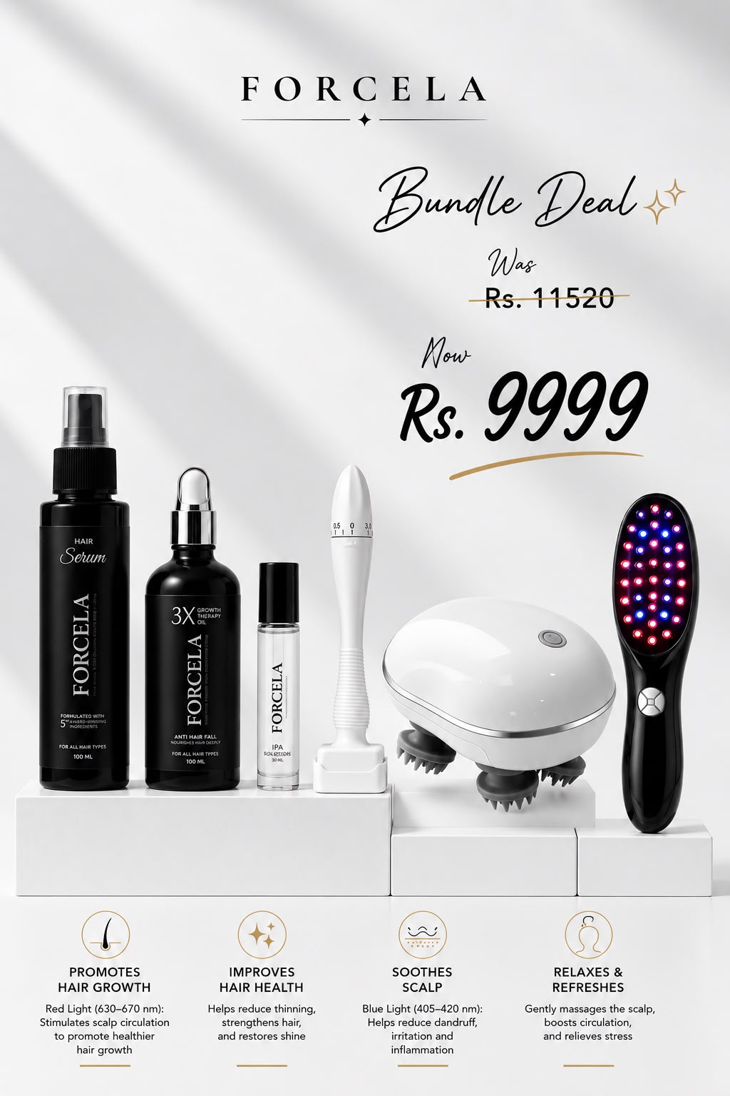 Forcela Hair Growth Therapy Bundle